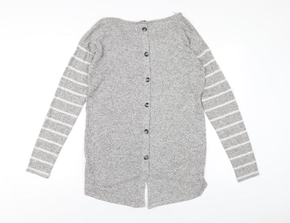 Womens UK Size 10 NEXT Grey Pullover Jumper