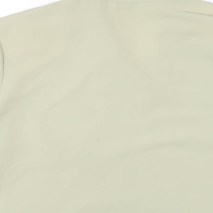 Berkertex Womens Green Polyester Basic Button-Up Size 16 Collared