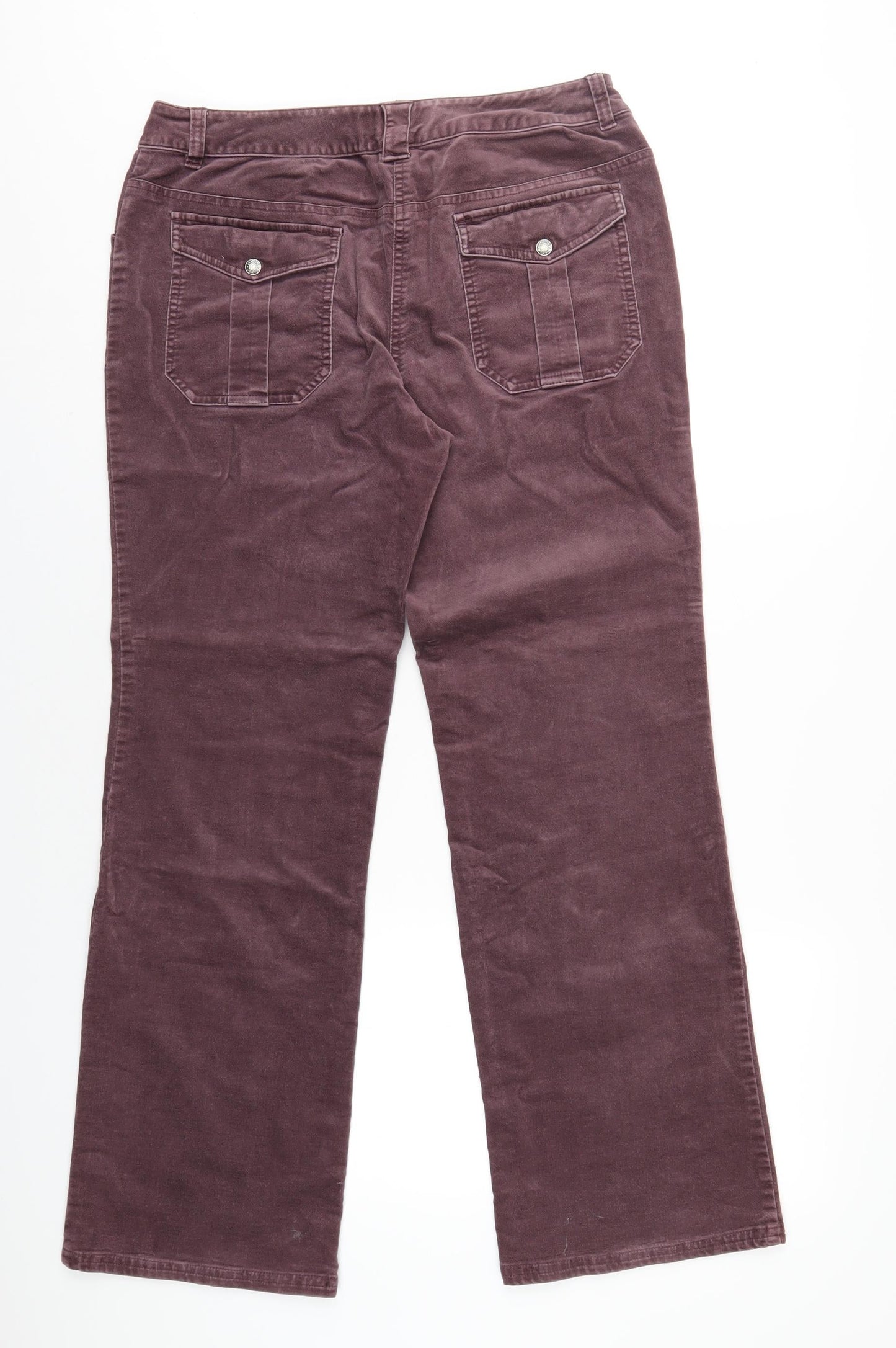 Womens UK Size 12 Maine Regular Fit  Purple Trousers