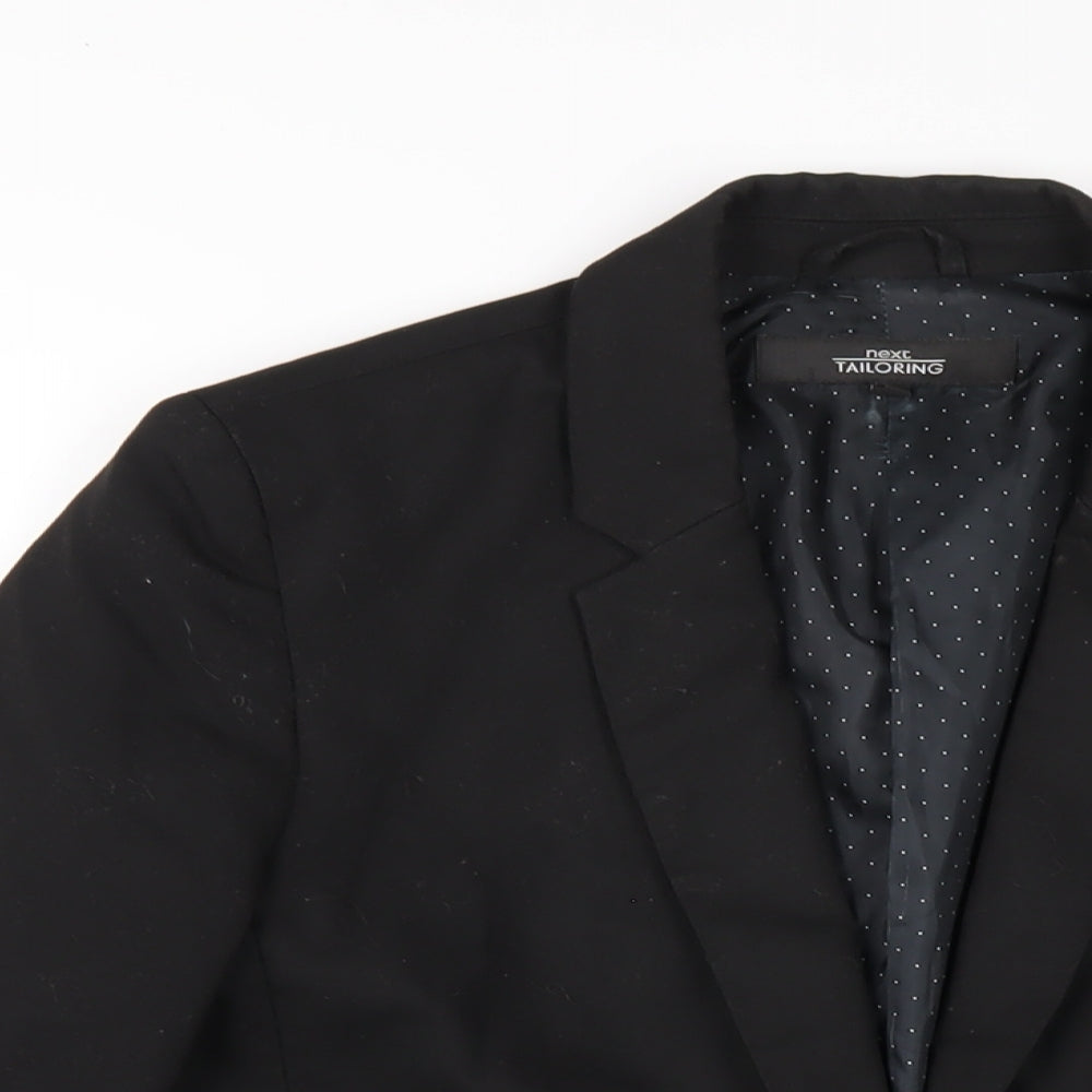 NEXT Womens Black Polyester Jacket Blazer Size 14