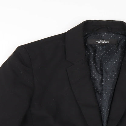 NEXT Womens Black Polyester Jacket Blazer Size 14