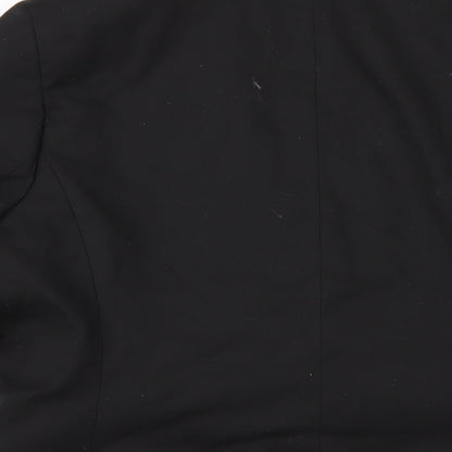 NEXT Womens Black Polyester Jacket Blazer Size 14