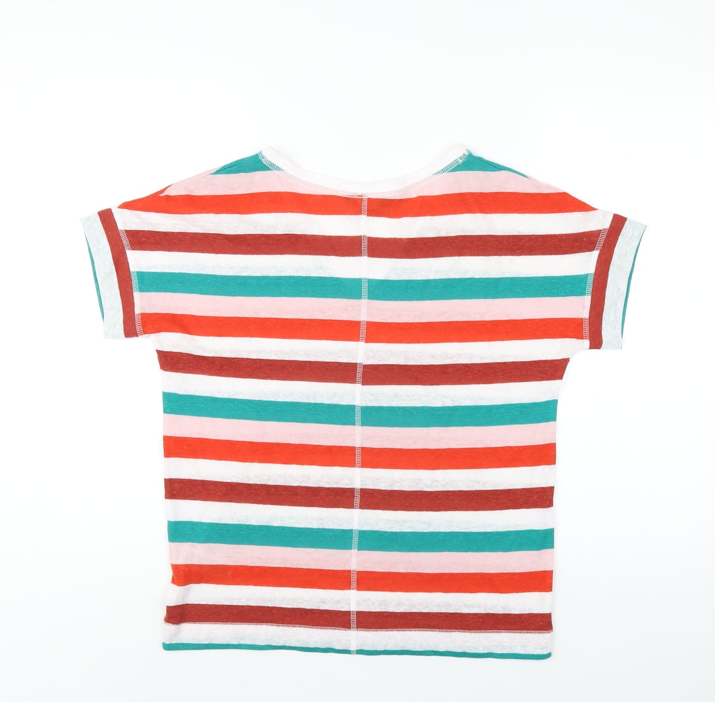 Womens UK Size 8 Marks and Spencer Multicoloured Basic T-Shirt