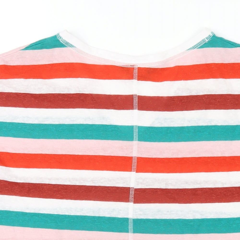 Womens UK Size 8 Marks and Spencer Multicoloured Basic T-Shirt