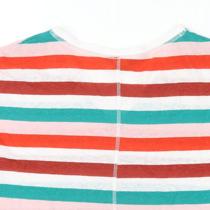 Womens UK Size 8 Marks and Spencer Multicoloured Basic T-Shirt