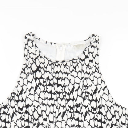 Womens UK Size S Dalia White Basic Tank