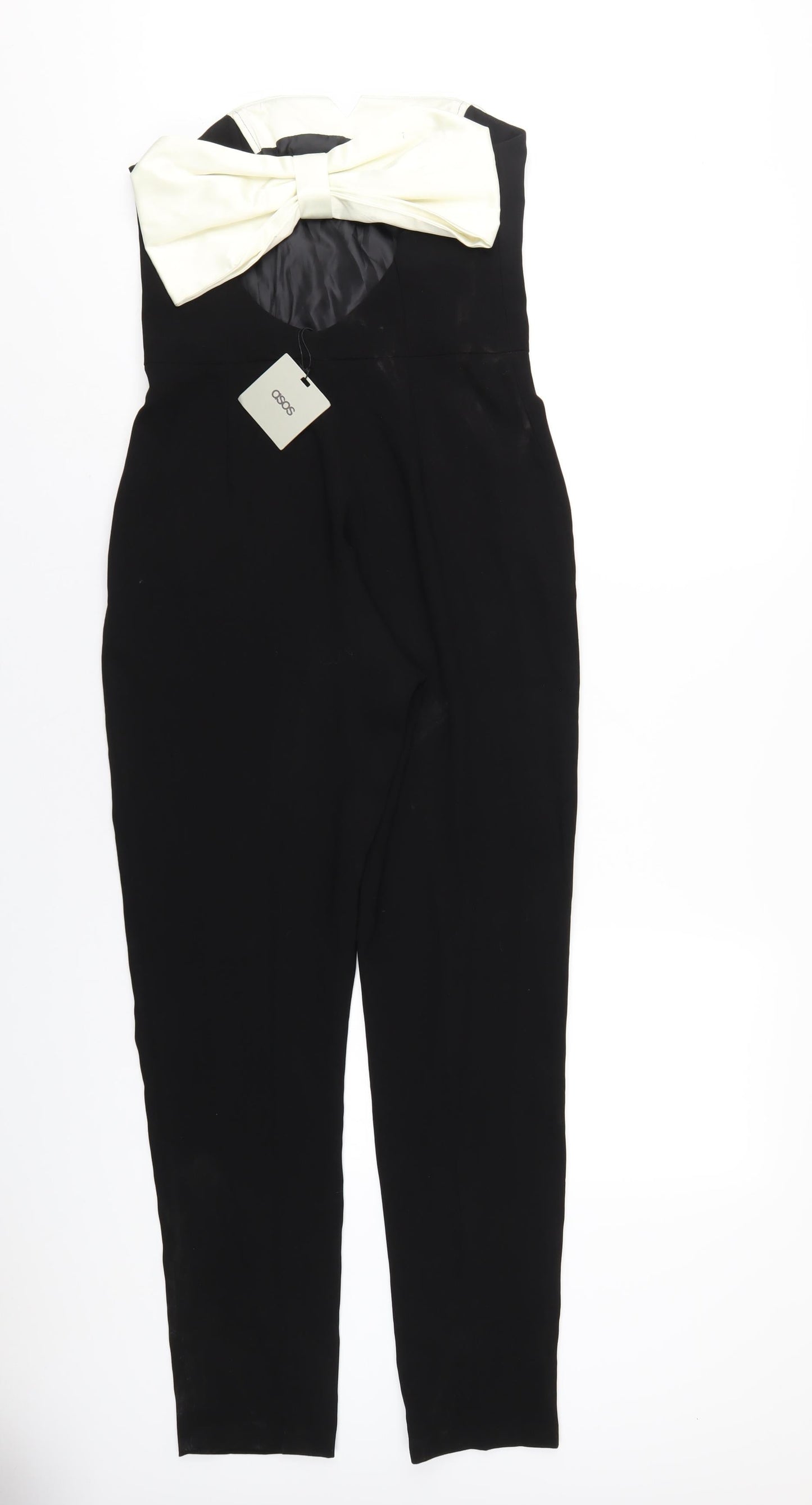Womens UK Size 10 ASOS One-Piece Black Jumpsuit