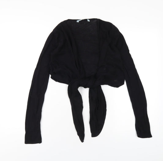Womens UK Size S Red Herring Black Cardigan Jumper