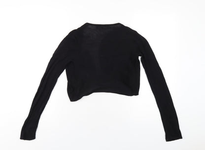 Womens UK Size S Red Herring Black Cardigan Jumper