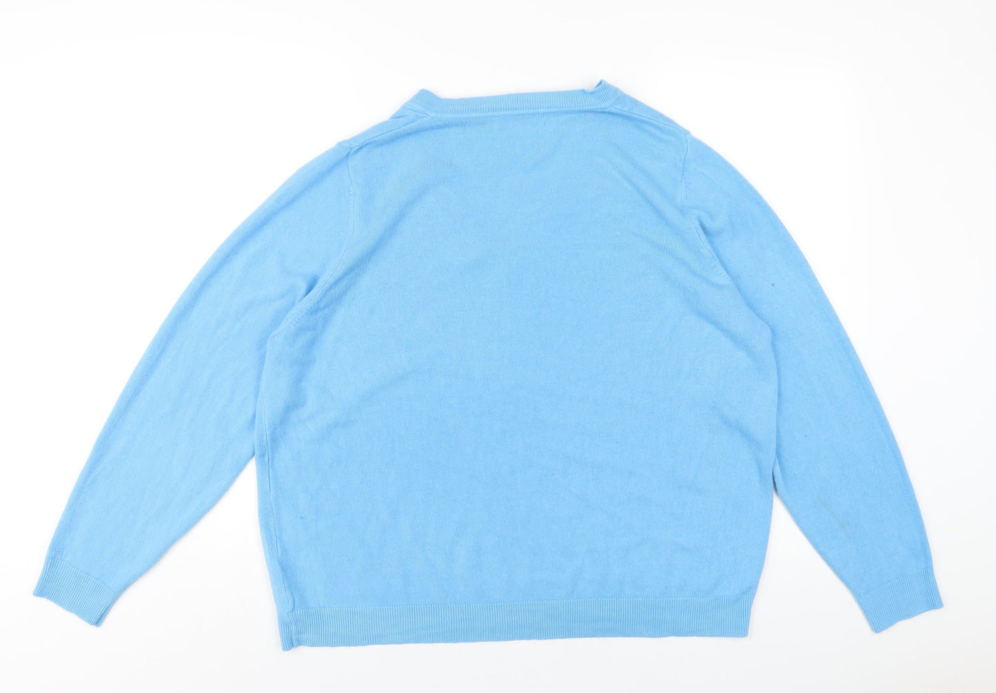Womens UK Size XL Marks and Spencer Blue Pullover Jumper