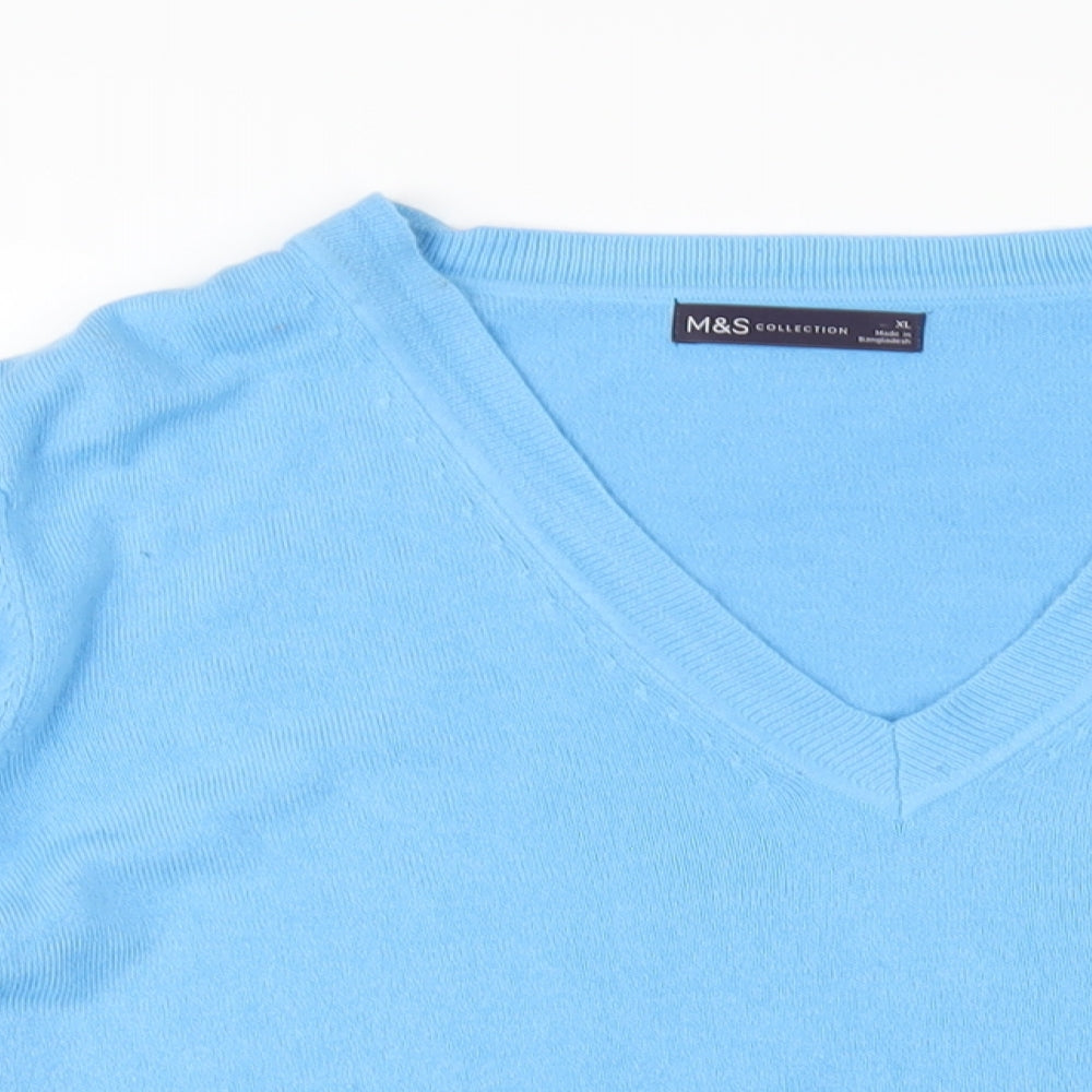 Womens UK Size XL Marks and Spencer Blue Pullover Jumper