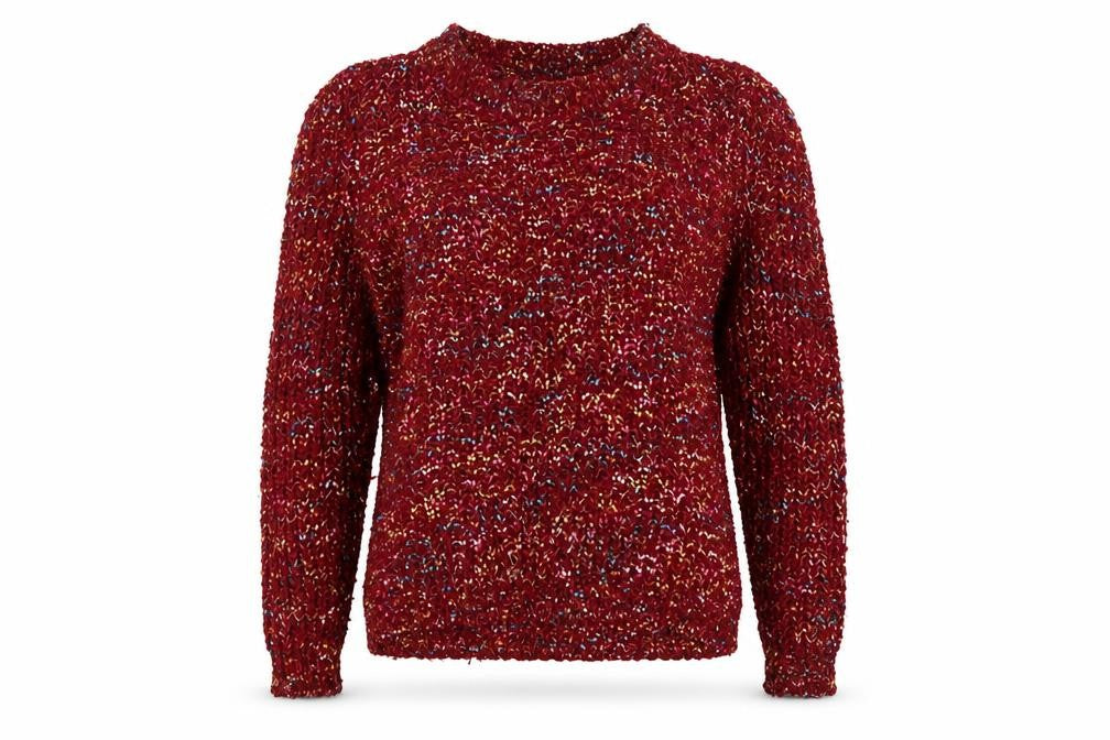 Womens UK Size M Apricot Red Pullover Jumper