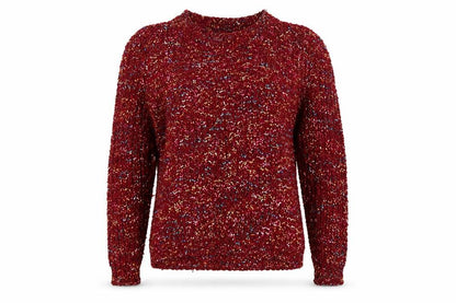 Womens UK Size M Apricot Red Pullover Jumper