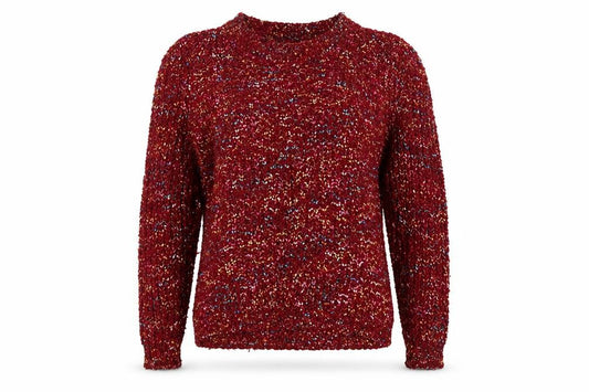 Womens UK Size M Apricot Red Pullover Jumper