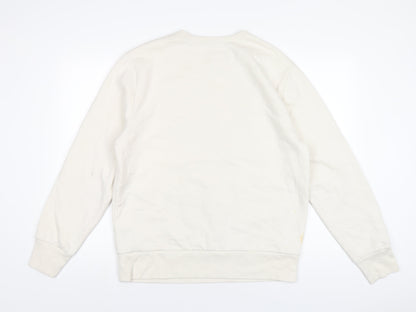 Gap Womens Ivory Cotton Pullover Sweatshirt Size L Pullover