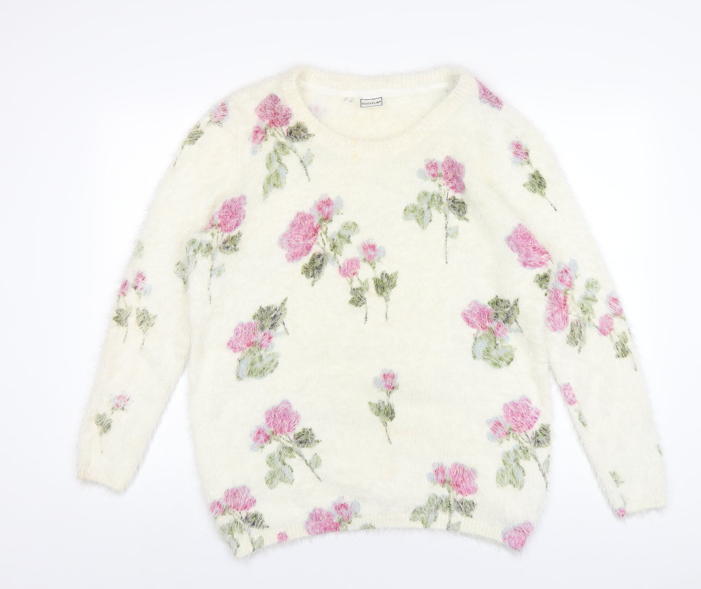 Womens UK Size L Body Flirt Ivory Pullover Jumper