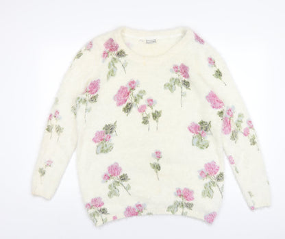 Womens UK Size L Body Flirt Ivory Pullover Jumper