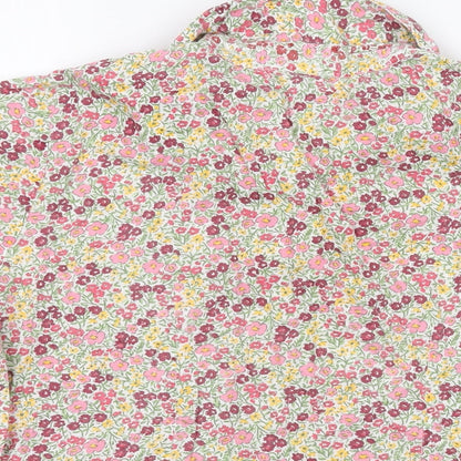 Womens UK Size 14 Amber Multicoloured Basic Button-Up