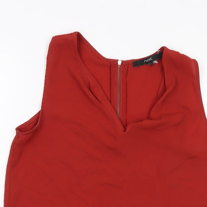 Womens UK Size 6 NEXT Red Basic Blouse