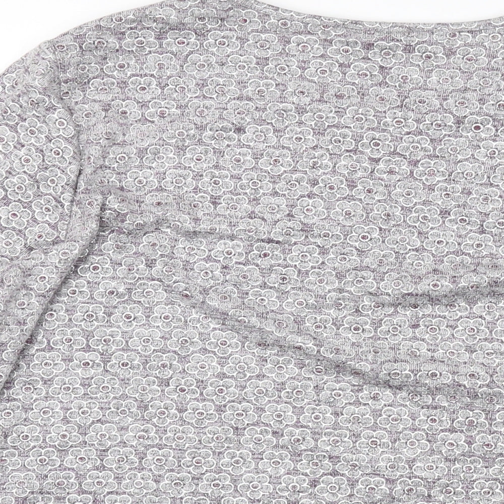 Womens UK Size L Anna Rose Grey Basic Blouse