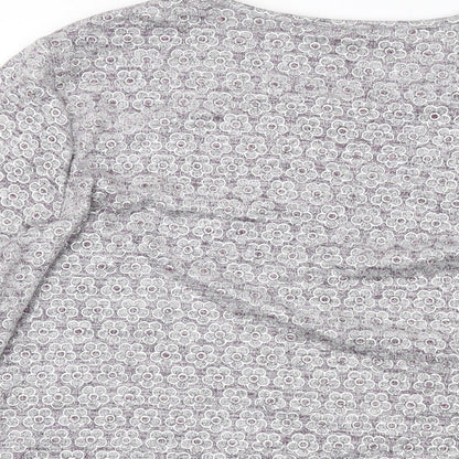 Womens UK Size L Anna Rose Grey Basic Blouse