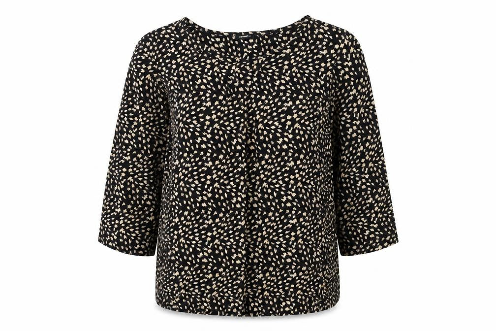 Womens UK Size 14 Roman Black Basic Blouse