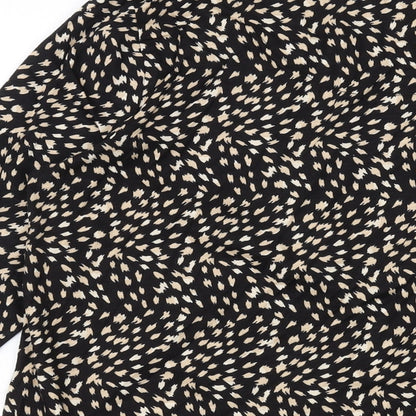 Womens UK Size 14 Roman Black Basic Blouse