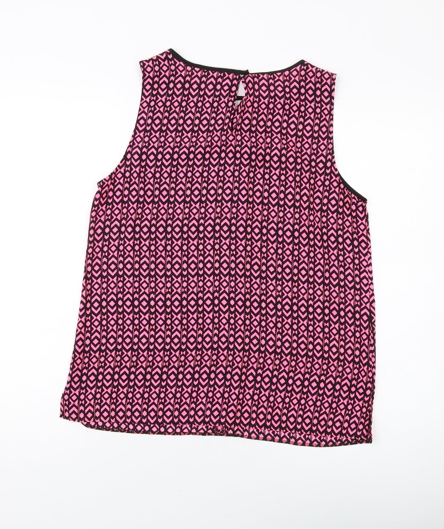 Womens UK Size 14 NEXT Pink Basic Tank
