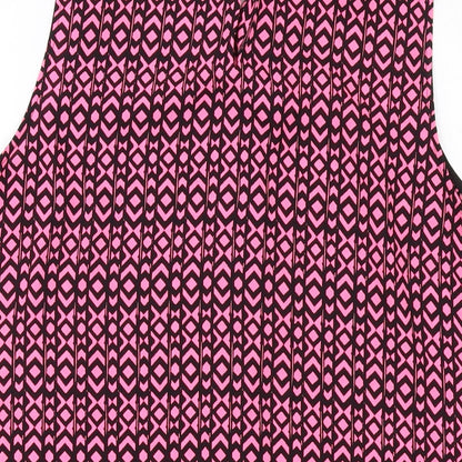 Womens UK Size 14 NEXT Pink Basic Tank