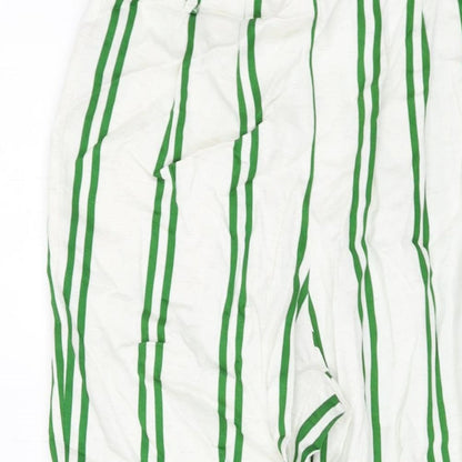 Womens UK Size 8 Topshop Regular Fit  White Trousers