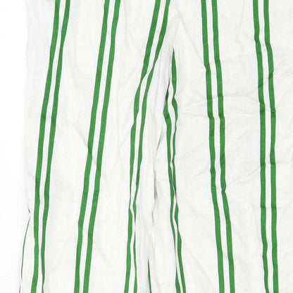 Womens UK Size 8 Topshop Regular Fit  White Trousers