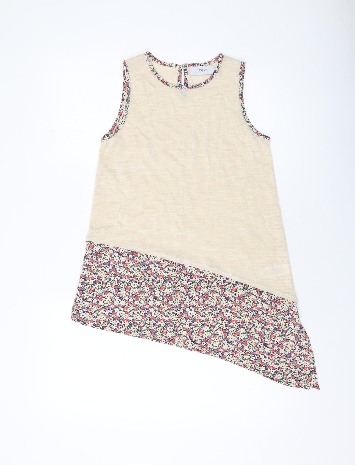 Womens UK Size 6 NEXT Beige Basic Tank