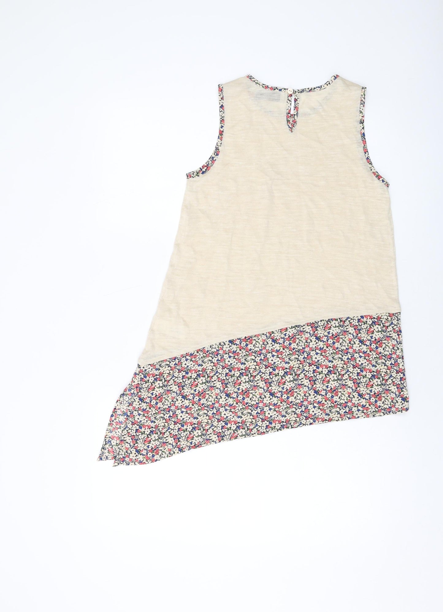 Womens UK Size 6 NEXT Beige Basic Tank