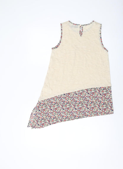Womens UK Size 6 NEXT Beige Basic Tank