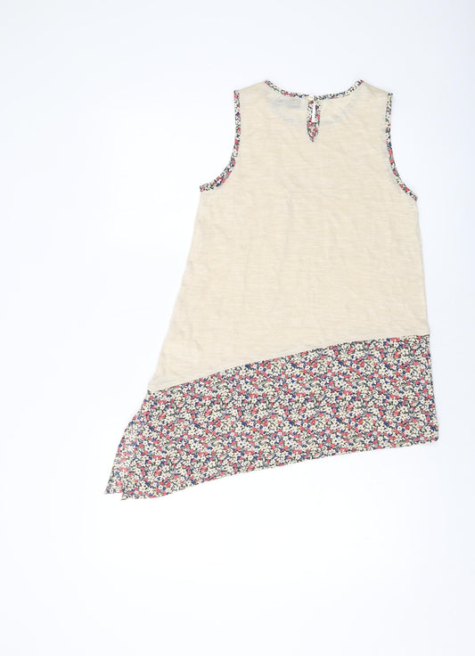 Womens UK Size 6 NEXT Beige Basic Tank