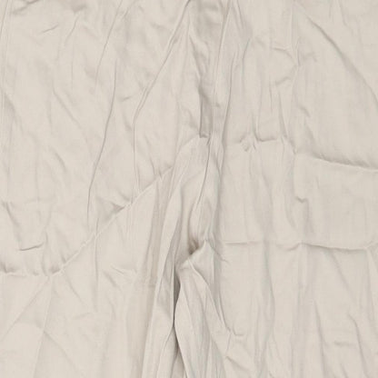 Womens UK Size 14 M&Co Regular Fit  Beige Trousers
