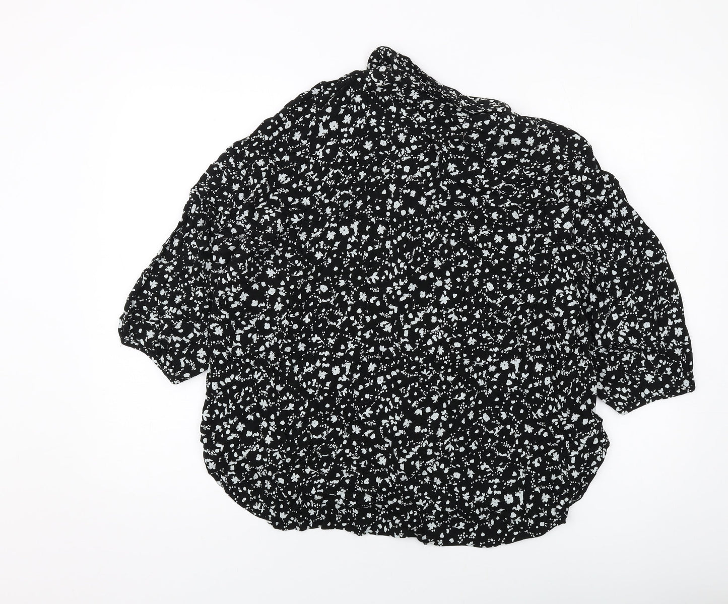 Womens UK Size 10 NEXT Black Basic Blouse