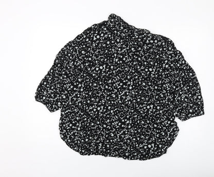 Womens UK Size 10 NEXT Black Basic Blouse