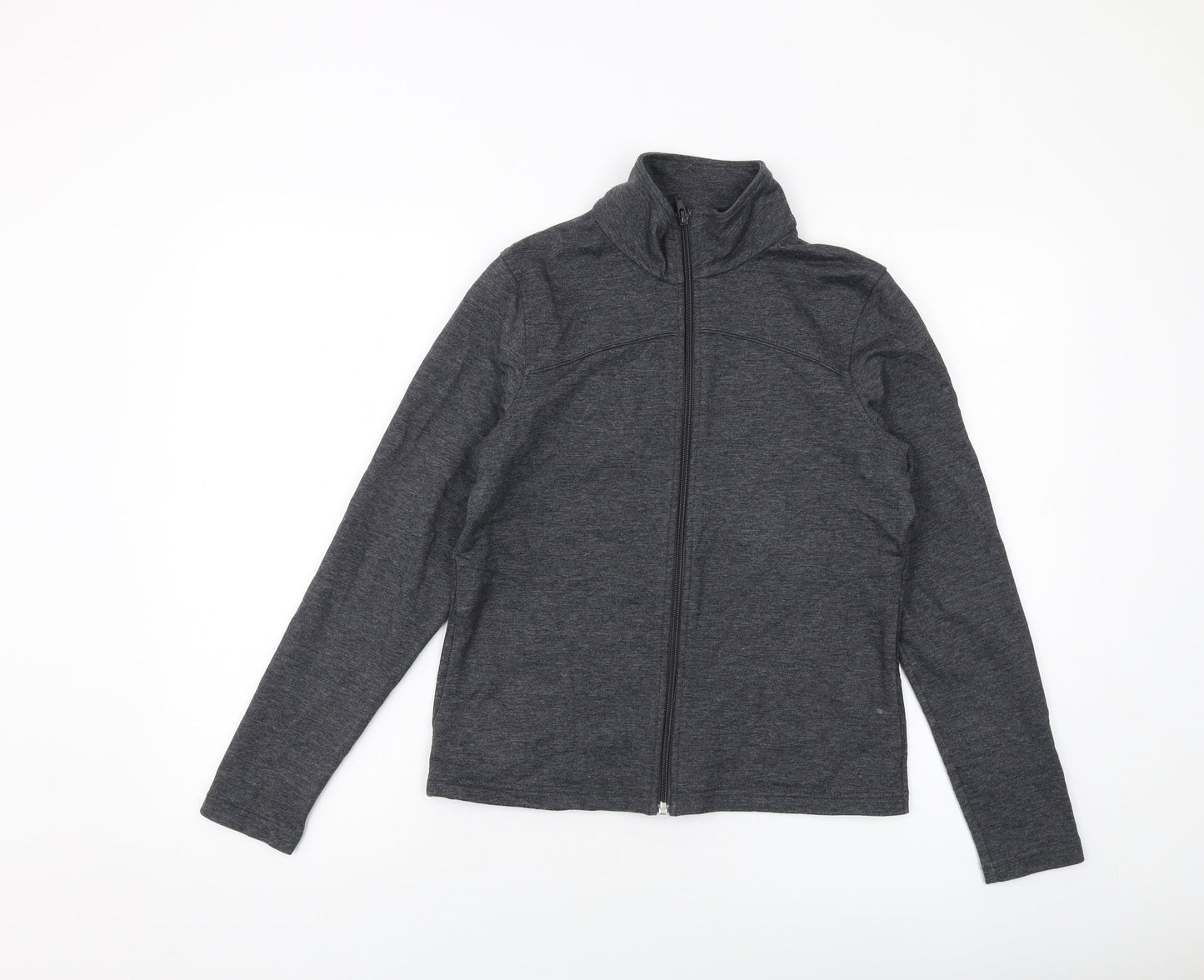 Womens UK Size 12 Marks and Spencer Grey Full Zip Sweatshirt