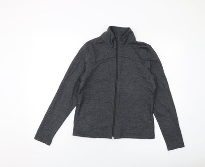 Womens UK Size 12 Marks and Spencer Grey Full Zip Sweatshirt
