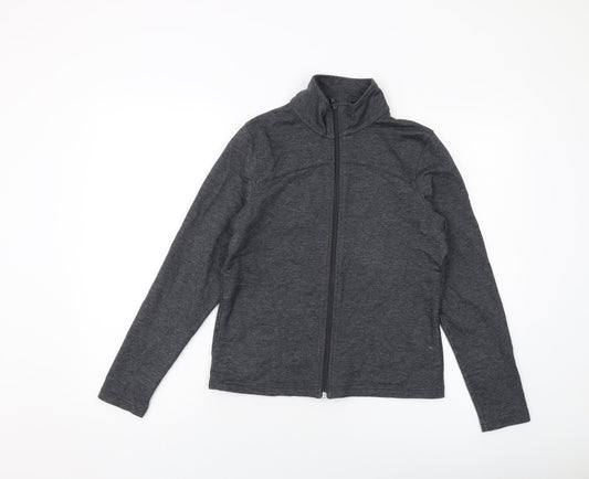 Womens UK Size 12 Marks and Spencer Grey Full Zip Sweatshirt