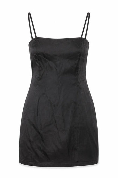PRETTYLITTLETHING Womens Black Polyester Mini Size 8 Square Neck Zip