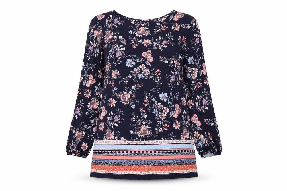 Womens UK Size S Wallis Multicoloured Tunic Blouse
