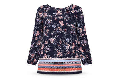 Womens UK Size S Wallis Multicoloured Tunic Blouse