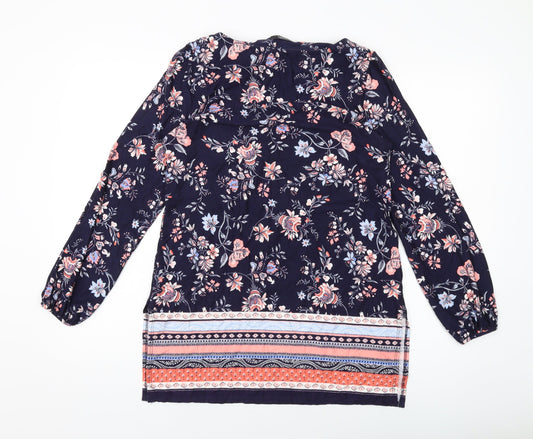 Womens UK Size S Wallis Multicoloured Tunic Blouse