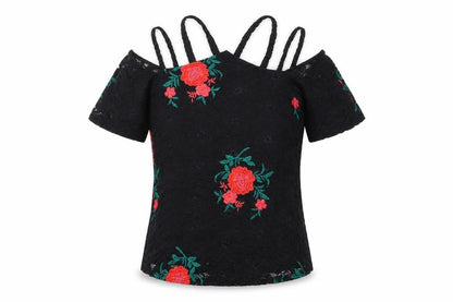 Womens UK Size 8 River Island Black Basic T-Shirt