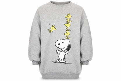 Zara Girls Grey Polyester Pullover Sweatshirt Size 8 Years Pullover