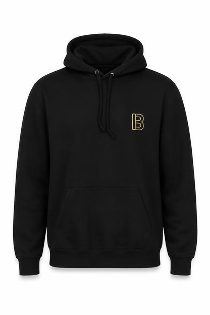 RTX Mens Black Cotton Pullover Hoodie Size S