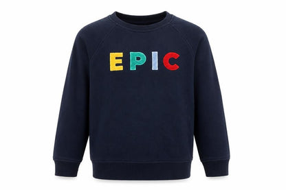 Neon Sheep Boys Blue Cotton Pullover Sweatshirt Size 7-8 Years Pullover