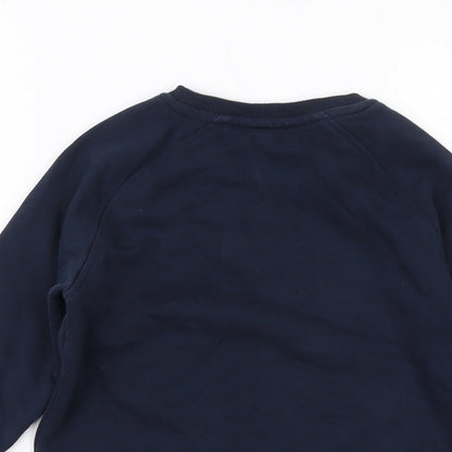Neon Sheep Boys Blue Cotton Pullover Sweatshirt Size 7-8 Years Pullover